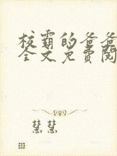 校霸的爸爸小说全文免费阅读