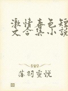 激情春色短篇辣文合集小说封面