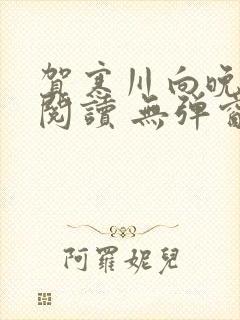 贺寒川向晚全文阅读 无弹窗 笔趣阁封面