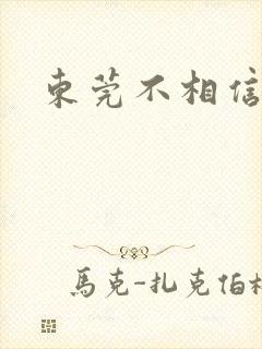 东莞不相信眼泪