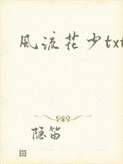 风流花少txt封面
