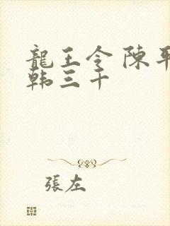 龙王令 陈平 韩三千