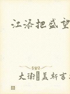 江添把盛望顶哭封面