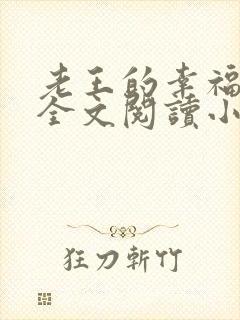 老王的幸福生活全文阅读小说