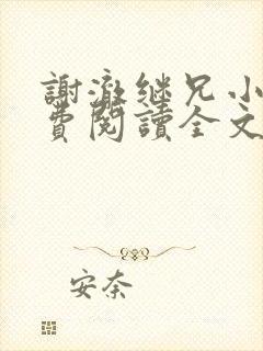 谢澈继兄小说免费阅读全文无弹窗