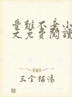 爱难不弃小说全文免费阅读