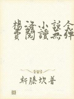 杨洛小说全文免费阅读无弹窗下载