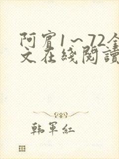 阿宾1～72全文在线阅读