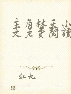 主角林天小说全文免费阅读完整版封面