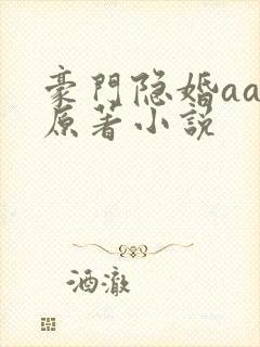 豪门隐婚aa制原著小说