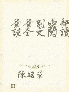 爸爸别吃哪里小说全文阅读