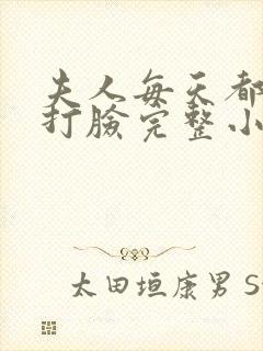 夫人每天都在线打脸完整小说