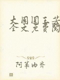 大团圆王芳高敏全文免费阅读