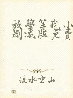 放学等我小说未删减版免费阅读封面