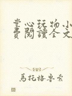 掌心玩物小说免费阅读全文封面