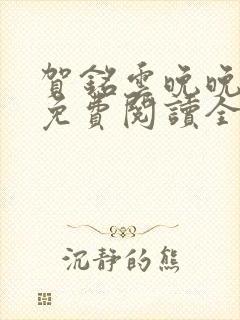贺铭云晚晚小说免费阅读全文最新章节