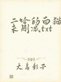 二哈的白猫师尊未删减txt