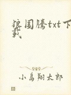 狼图腾txt下载封面