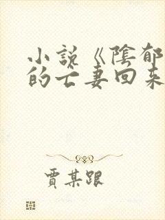 小说《阴郁大佬的亡妻回来了》的大