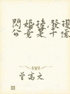 闪婚后,发现老公竟是千亿大佬全部章节
