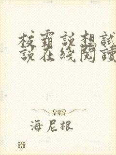 校霸说想试试小说在线阅读
