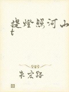 提灯照河山txt
