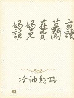 妈妈在菜市场小说免费阅读全文封面