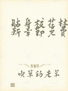 贴身校花林逸最新章节免费封面