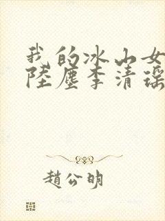 我的冰山女总裁陆尘李清瑶完整版封面