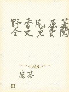 野香风原著小说全文免费阅读