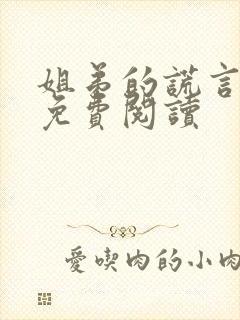 姐弟的谎言小说免费阅读