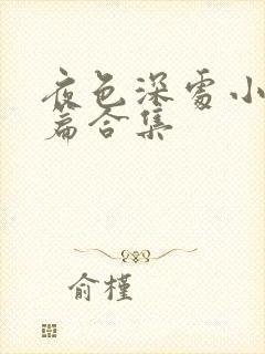 夜色深处小说短篇合集封面