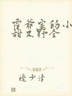 霍爷家的小祖宗甜又野全