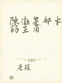 陈澈是哪本小说的主角封面