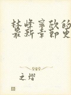 林峰宁欣的小说最新章节更新