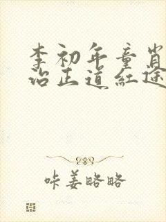 李初年童肖媛政治正道红途