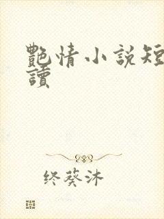 艳情小说短篇阅读