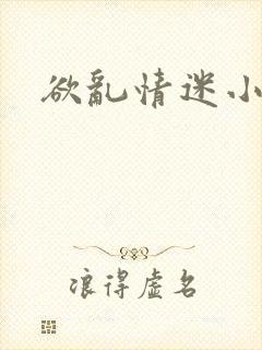 欲乱情迷小说