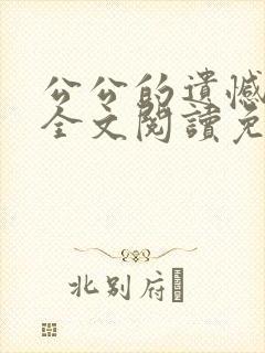 公公的遗憾小说全文阅读免费