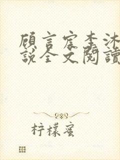 顾言宸李沐歌小说全文阅读
