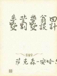 梦莹带翁回乡别墅别墅设计