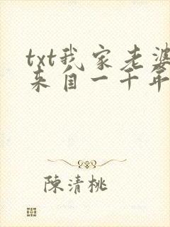 txt我家老婆来自一千年前下载封面