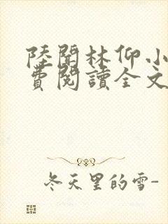 陆闻林仰小说免费阅读全文最新章节