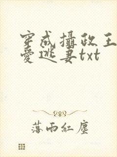 穿成摄政王的侍爱逃妻txt