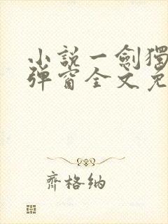 小说一剑独尊无弹窗全文免费阅读