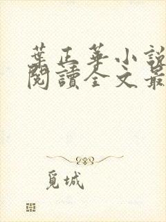 叶正华小说免费阅读全文最新章节更