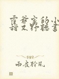 霍爷家的小祖宗甜又野听书封面
