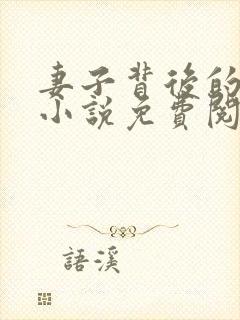 妻子背后的秘密小说免费阅读封面