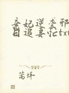 弃妃逆袭邪王日日追妻忙txt