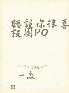 听说你很喜欢我校园PO